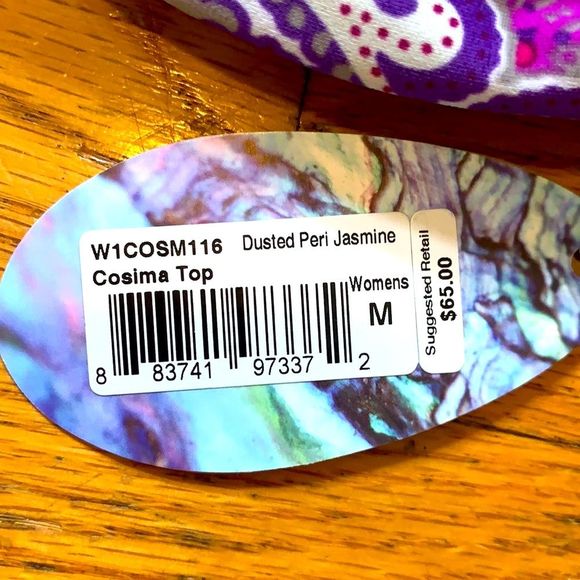 Prana Cosima top in Dusted Peri Jasmine medium - Picture 5 of 6